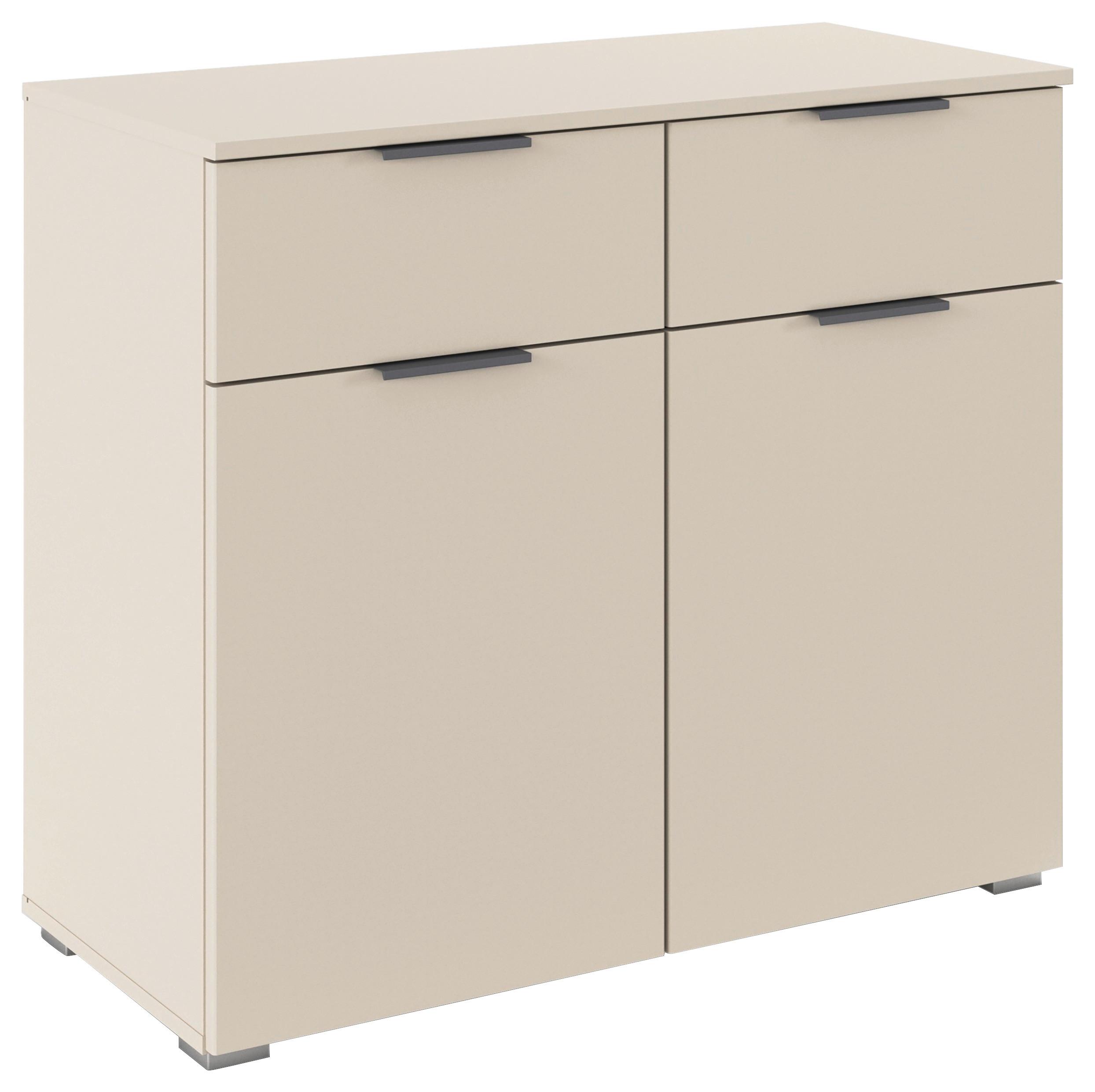 Kommode Alabama Champagner B: 93 Cm - Champagner/Alufarben, MODERN, Holzwerkstoff (93/81/42cm) - Rauch Möbel