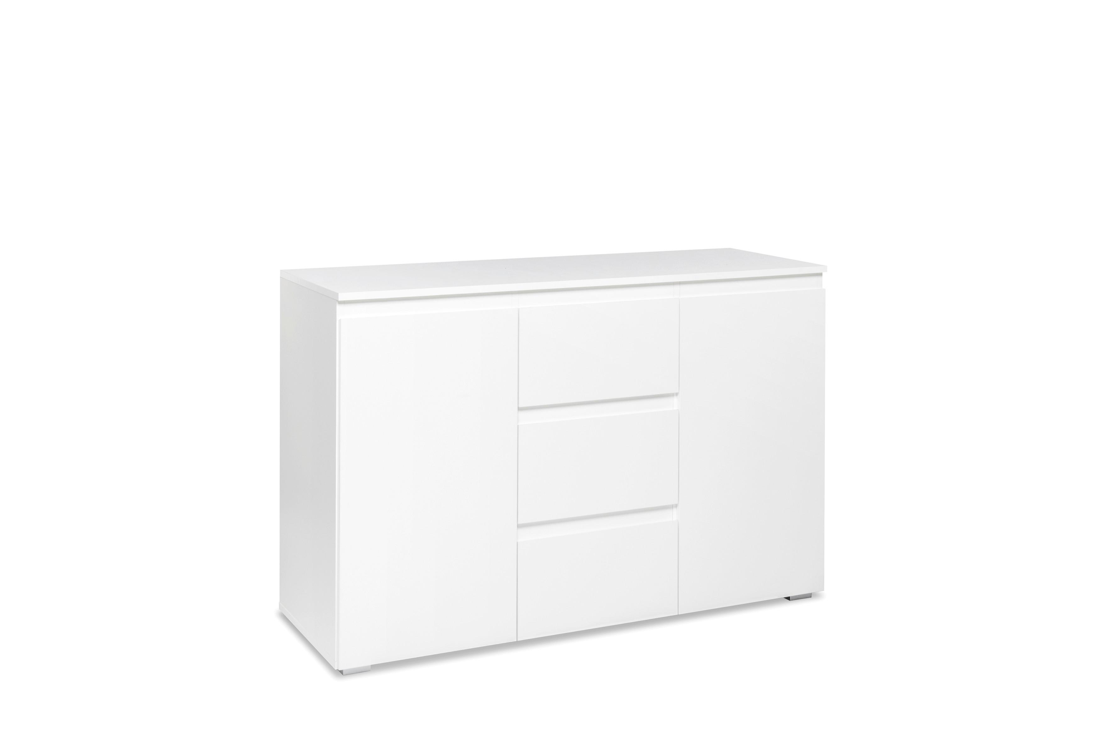 Sideboard 120 Cm Image Weiß - Weiß, KONVENTIONELL, Holzwerkstoff (120/80/40cm) - Livetastic