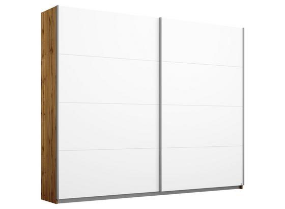 Schwebetürenschrank Belluno B:226cm Weiß/wotan Eiche Dekor - Eichefarben/Weiß, MODERN, Holzwerkstoff (226/210/62cm) Schwebetürenschrank Belluno B:226cm Weiß/wotan Eiche Dekor - Eichefarben/Weiß, MODERN, Holzwerkstoff (226/210/62cm)