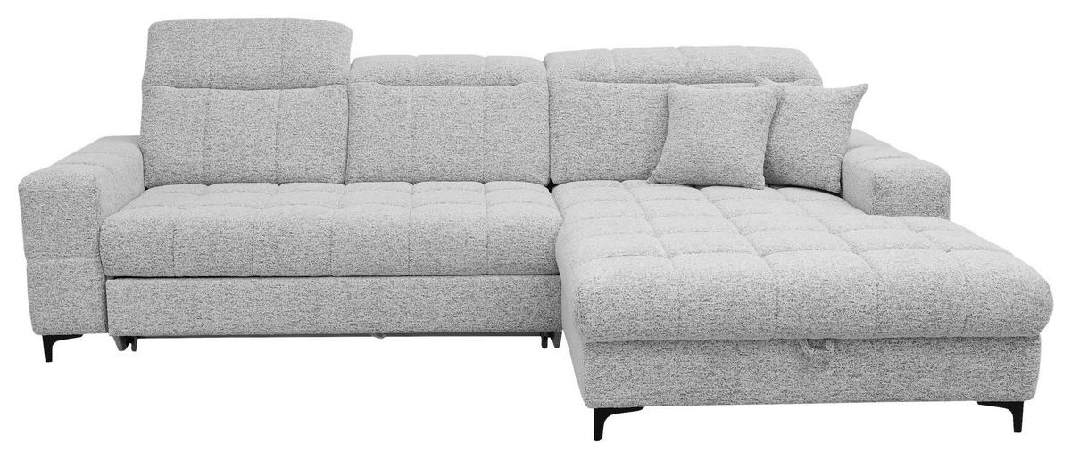 Sedačka SANTORINI, pravá, šedá - šedá, Moderní (291/193cm) - Premium Living