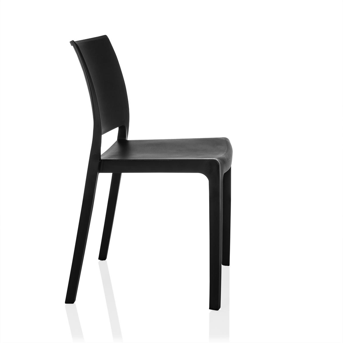 Stuhl T37 V Schwarz B: 47 cm - Schwarz, MODERN, Kunststoff (47/80/51cm) - MID.YOU