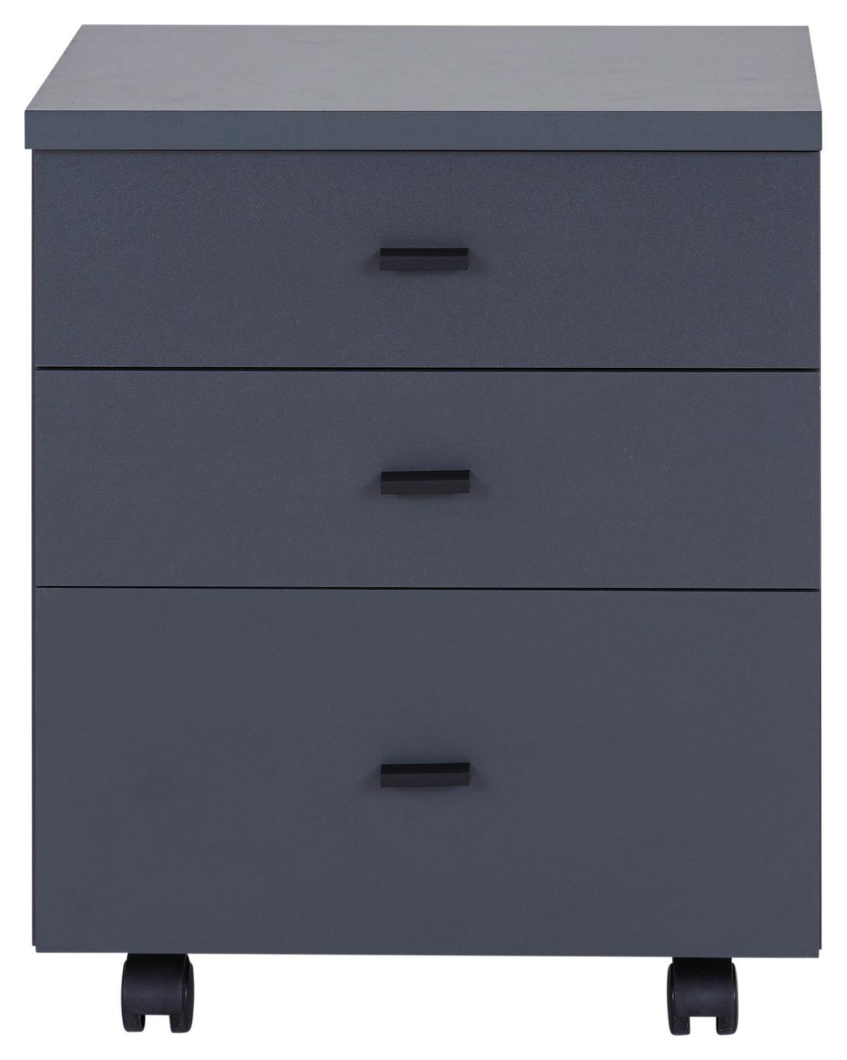 Rollcontainer Anthrazit 4 You New 2 YUK 13 43x53x40 cm - Anthrazit, MODERN, Holzwerkstoff (43/53/40cm)