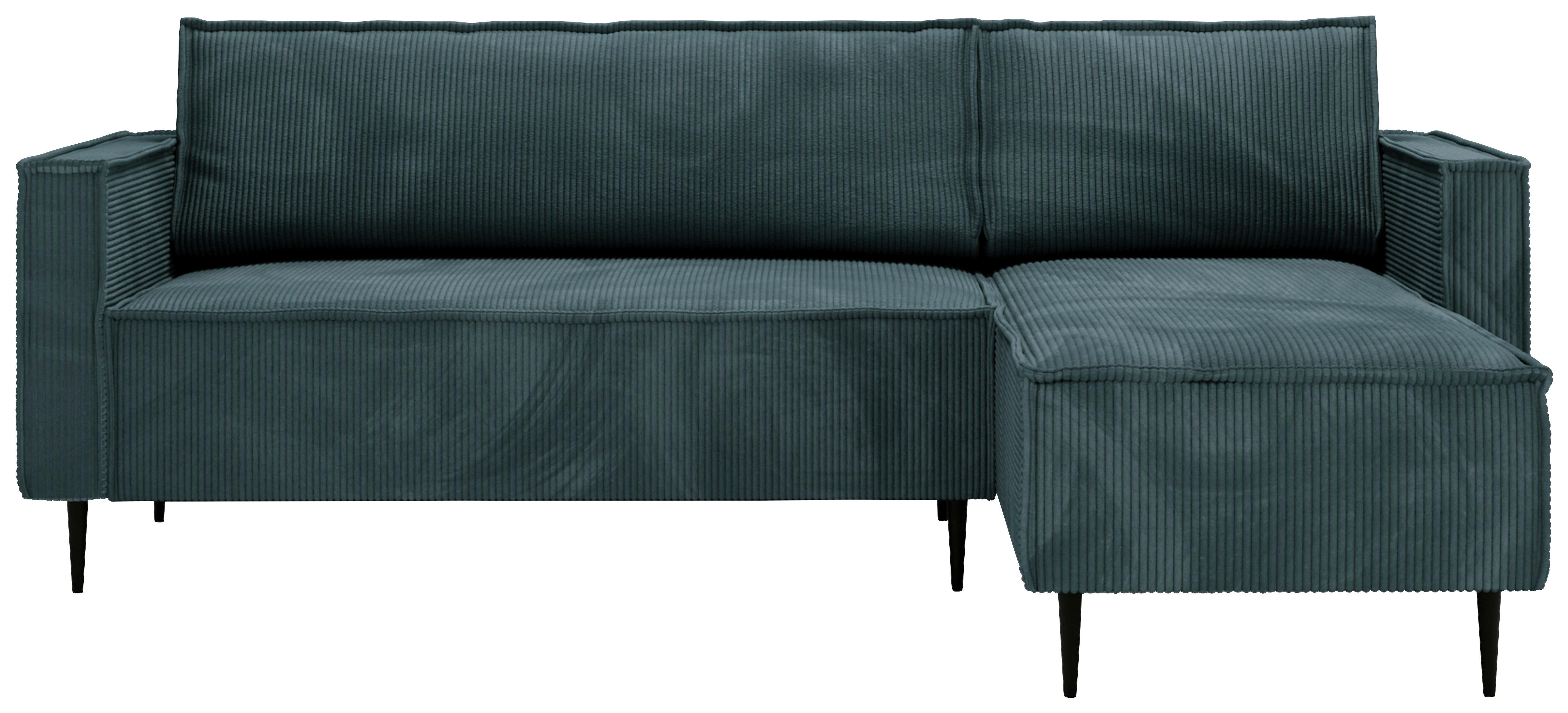 Ranger Petrol S: 223x151 cm - Petrol/Schwarz, Design, Textil (223/151cm) - Livetastic