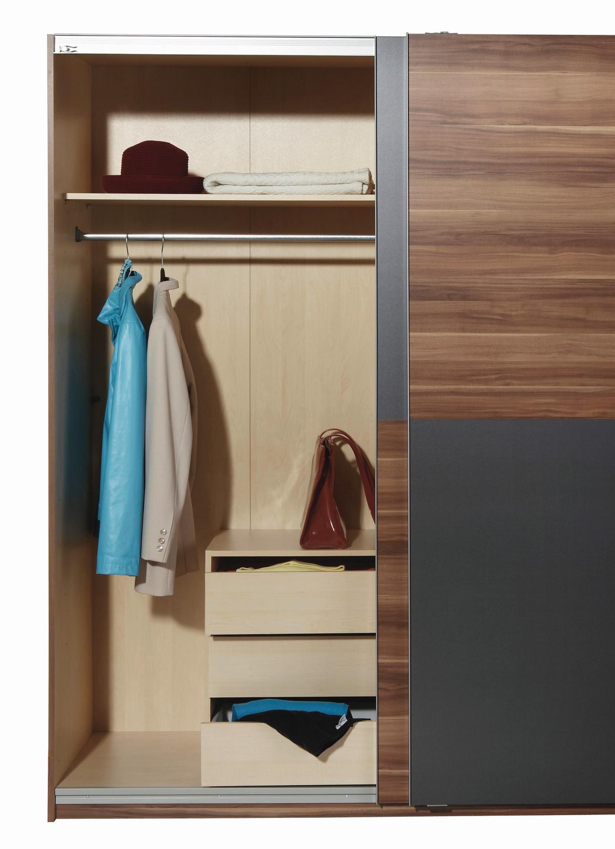 Schubkasteneinsatz B: 66 Cm Line Grey 3 Laden - Holzwerkstoff (66/48/54cm)