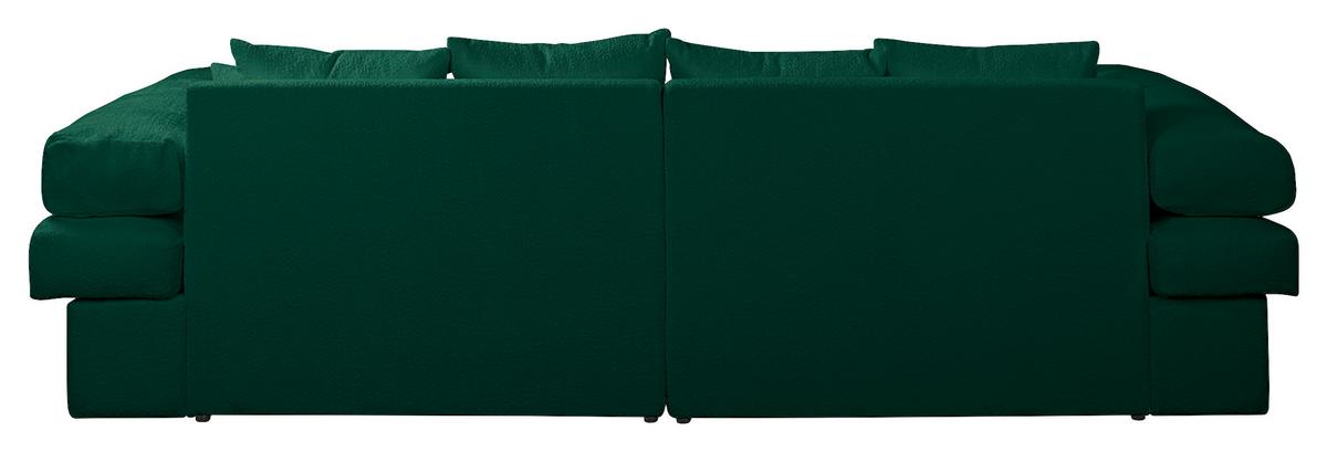 Bigsofa Naomi Grün B: 284 Cm - Schwarz/Grün, Design, Textil (284/94/148cm) - Livetastic