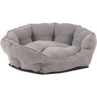 Hundekissen George Lxbxh: 63x53x20 Cm Grau Lederlook - Grau, KONVENTIONELL, Textil (63/53/20cm)