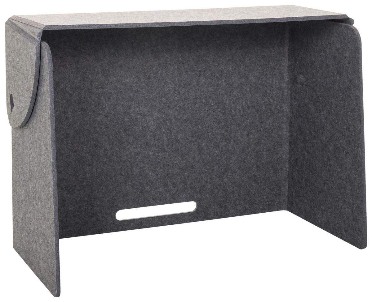 Trennwand Flexmiut Fold - Grau, Basics, Kunststoff/Textil (84/58/40cm) - MID.YOU