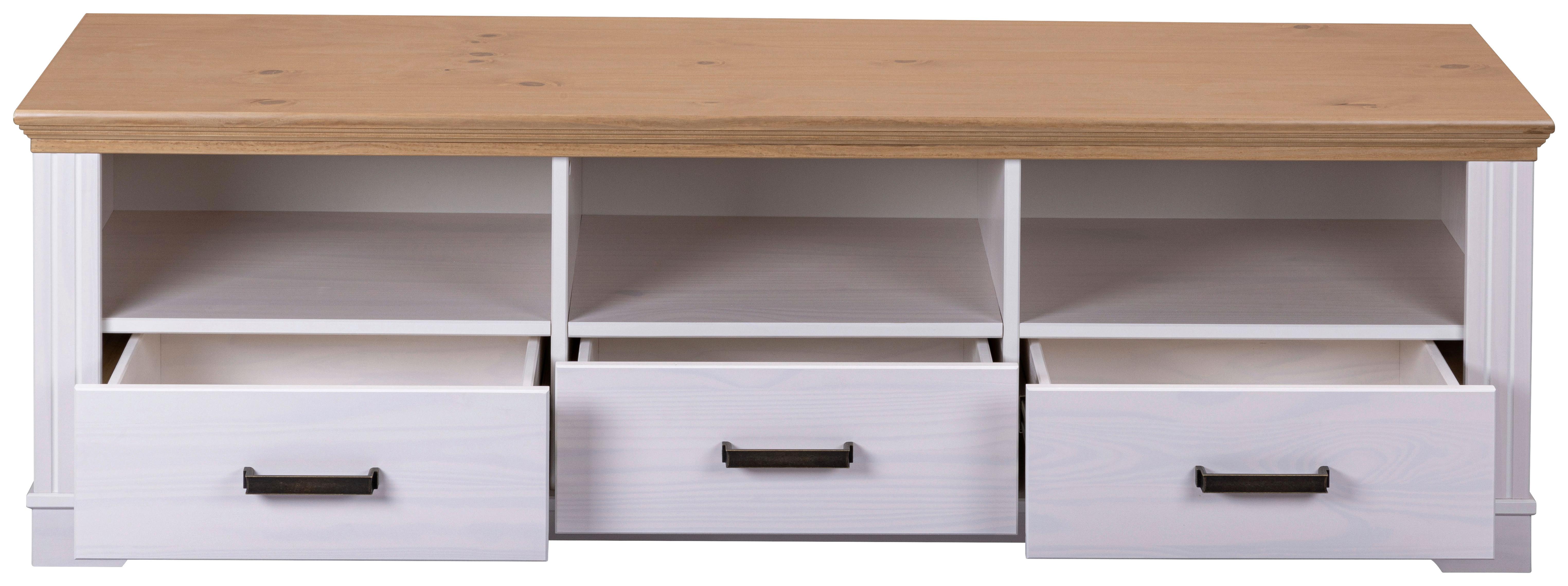 TV DIEL MALUNO - hnedá/medená, Romantik / Landhaus, kov/drevo (166,4/48/53,2cm)