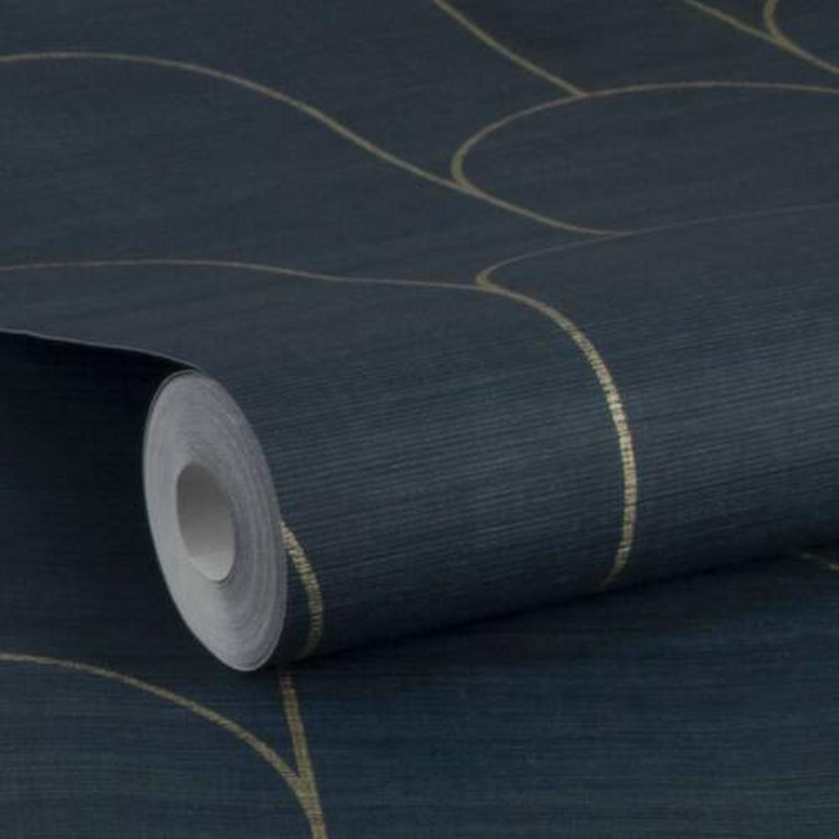Vliestapete Odile, Grün/Blau - Blau/Grün, Basics, Papier/Kunststoff (52/1005cm)