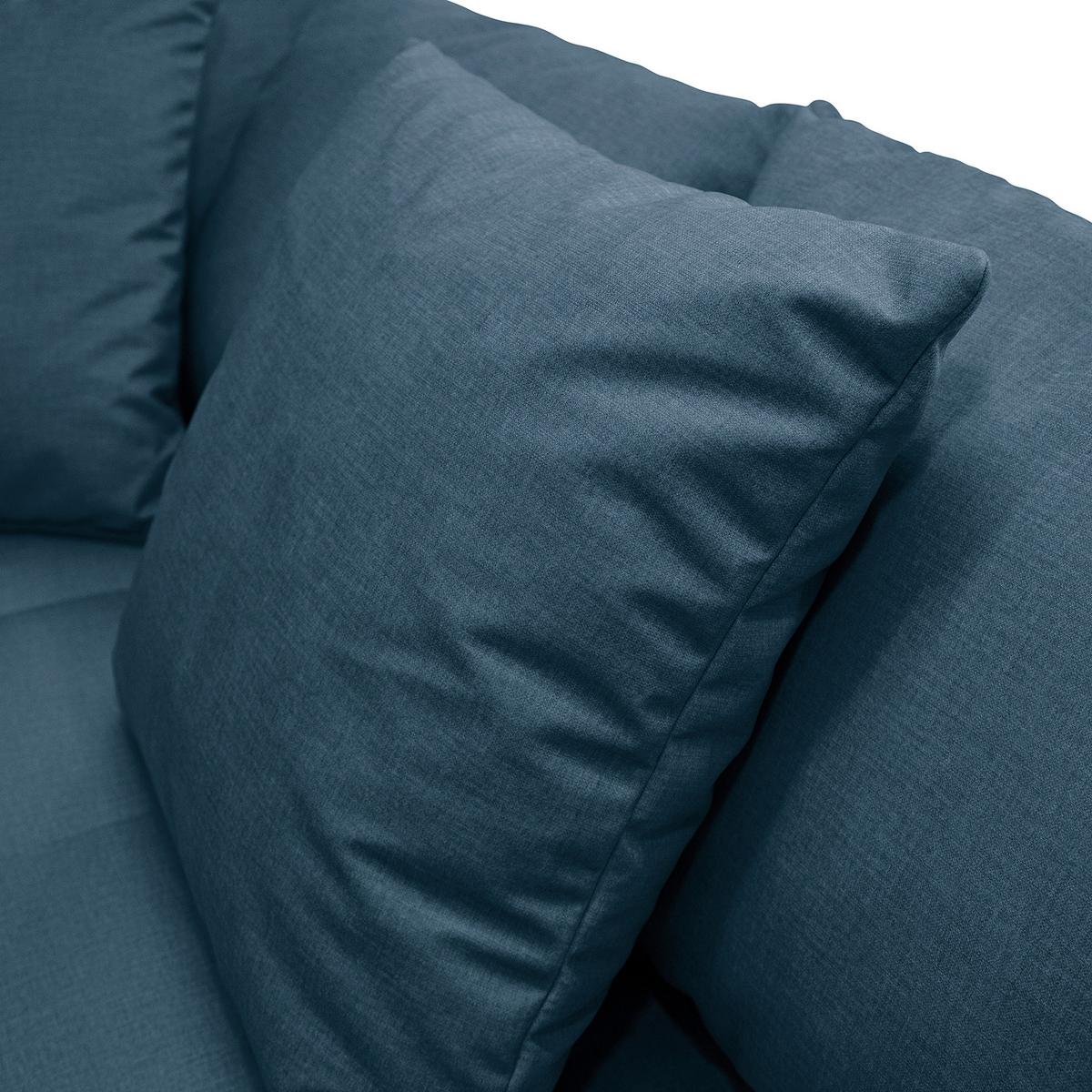 Ecksofa Pruno Dunkelblau S: 247x174 Cm - Schwarz/Dunkelblau, Design, Textil (247/174cm) - MID.YOU