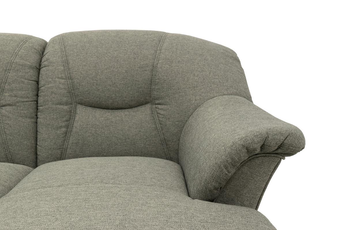 Wohnlandschaft Sarafina Graubraun - Graubraun/Schwarz, KONVENTIONELL, Textil (180/295/146cm) - MID.YOU