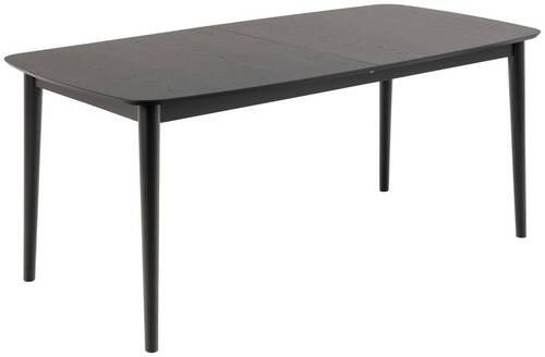 Jedálenský stôl MONTREUX dub dyha 180-219x90cm - čierna, Trend, drevo/kompozitné drevo (180-219/75/90cm) - MID.YOU