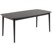 Jídelní stůl MONTREUX dub dyha 180-219x90cm - černá, Trend, dřevo/kompozitní dřevo (180-219/75/90cm) - MID.YOU