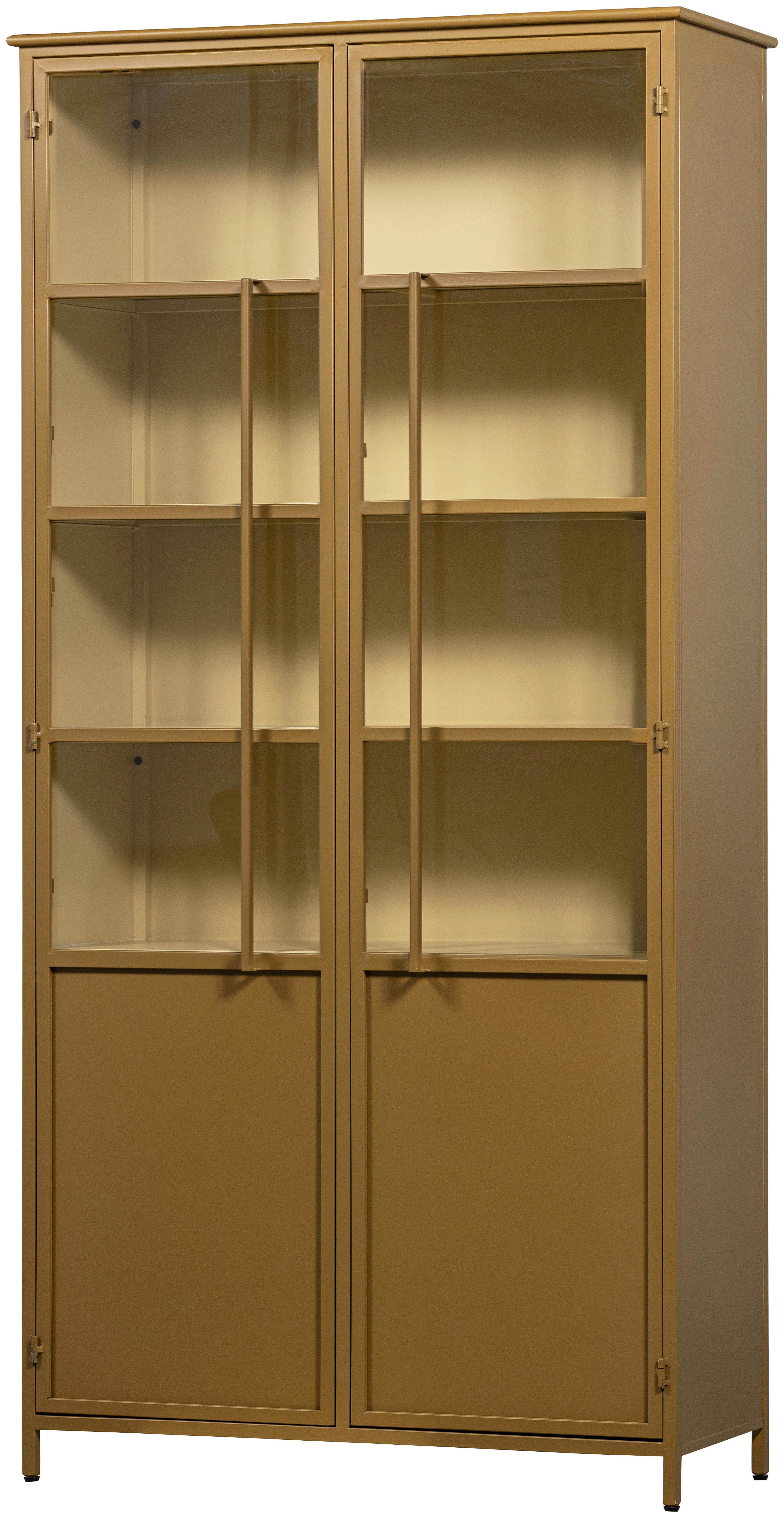 Vitrine Exhibit Honig B: 96 Cm - Honig, Design, Glas/Metall (96/200/40cm) - Livetastic