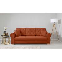 Schlafsofa Arles, Terracotta 39 B: 240 Cm - Buchefarben/Terracotta, Design, Textil (240/94/98cm) - MID.YOU