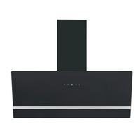 Dunstabzugshaube Schwarz B: 90 cm - Schwarz, Basics, Glas (90/111.60/29.6cm) - PKM