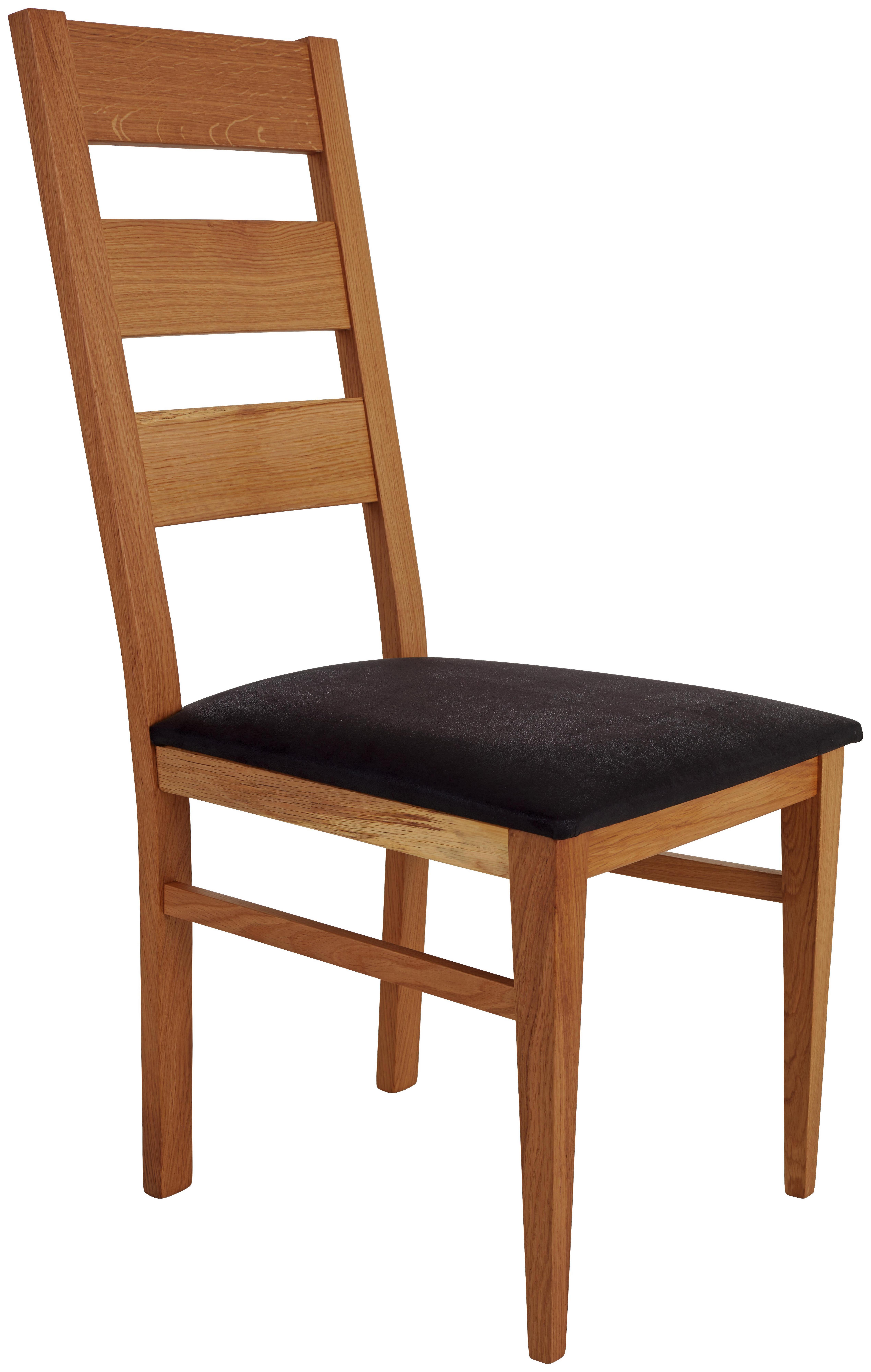 Szék Orlando - Tölgyfa/Fekete, konvencionális, Fa (45/97/51cm)