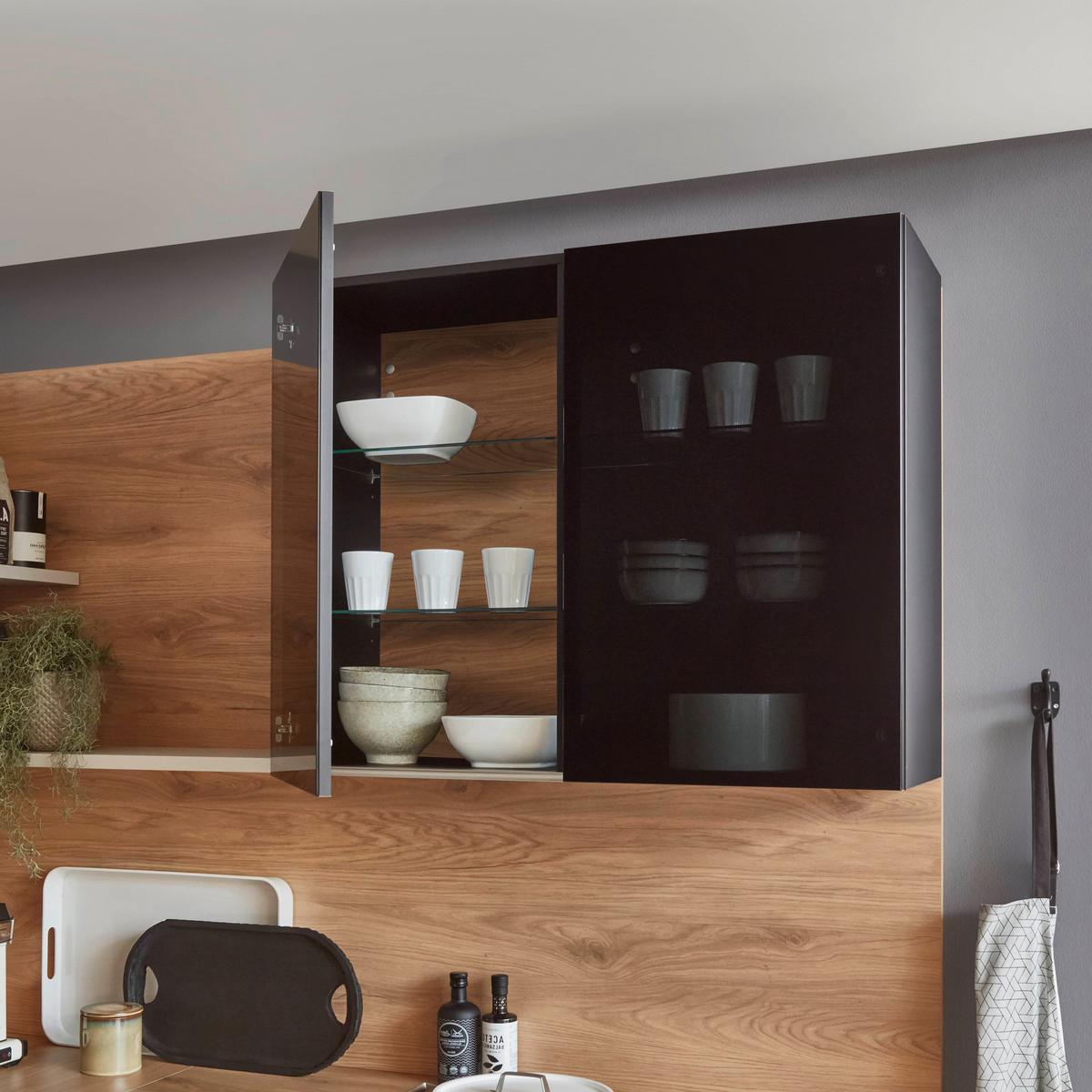 Eckküche Lucca - Sandfarben/Eichefarben, Trend, Holzwerkstoff (283,2/191,6cm) - Vertico