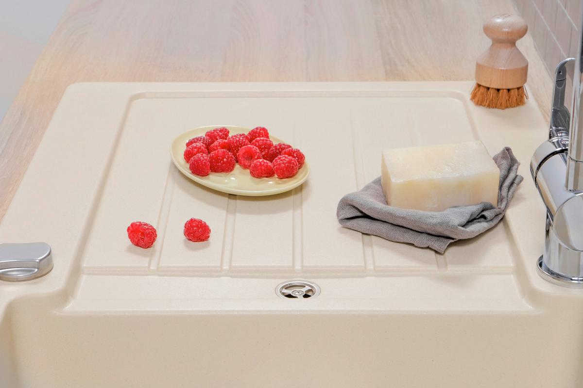 Spüle Austin Creme B: 86 cm - Creme, Design, Stein (86/21/50cm) - Respekta
