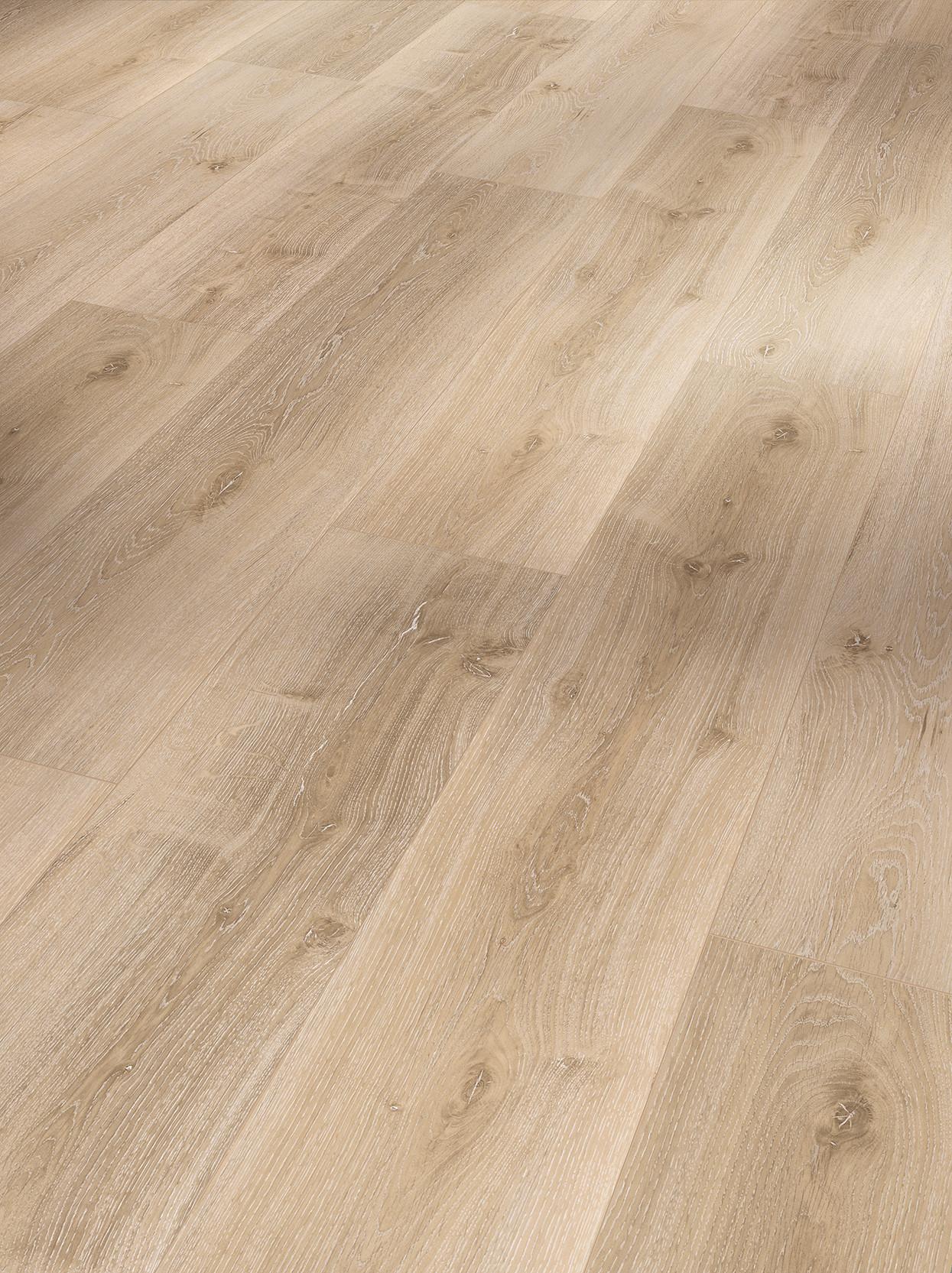 Designboden Eichefarben/weiß /hellbraun Landhausdiele Stärke 5,3mm - Hellbraun/Eichefarben, Basics, Kunststoff (120,9/22,5/0,53cm) - Parador