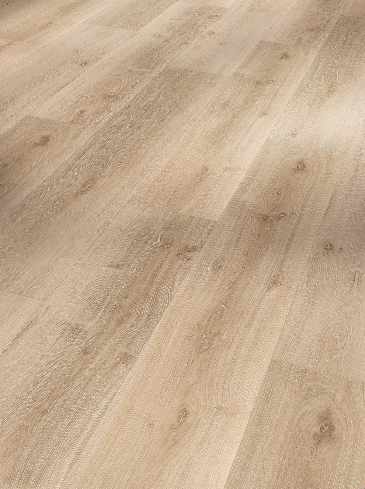 Designboden Eichefarben/weiß /hellbraun Landhausdiele Stärke 5,3mm - Hellbraun/Eichefarben, Basics, Kunststoff (120,9/22,5/0,53cm) - Parador