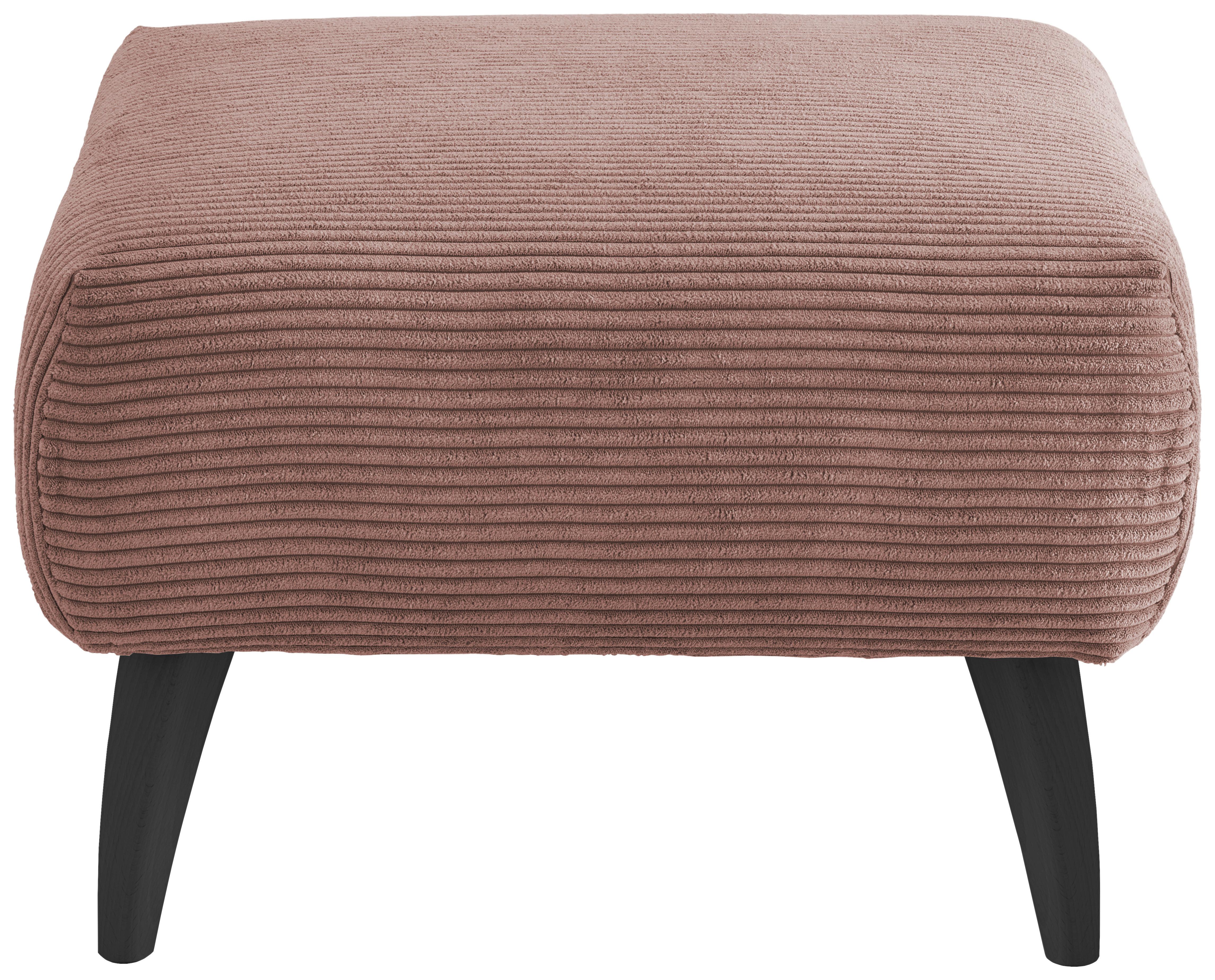 Hocker Colori Rosa B: 66 cm - Schwarz/Rosa, MODERN, Holz/Textil (66/44/66cm) - MID.YOU