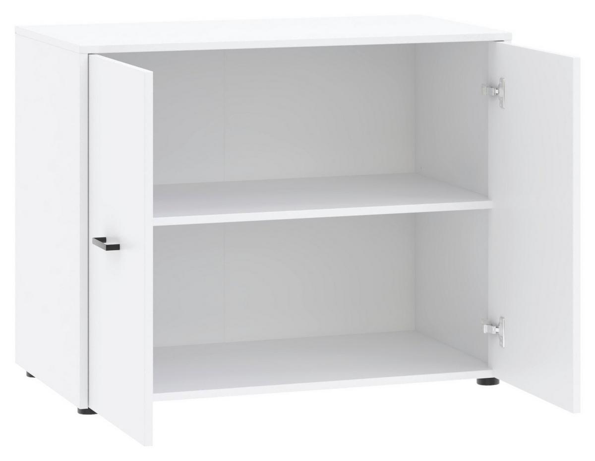 Kleiderschrank Kivo Weiß, B: 180 Cm - Weiß, Basics, Holzwerkstoff (180/239,40/52,1cm)