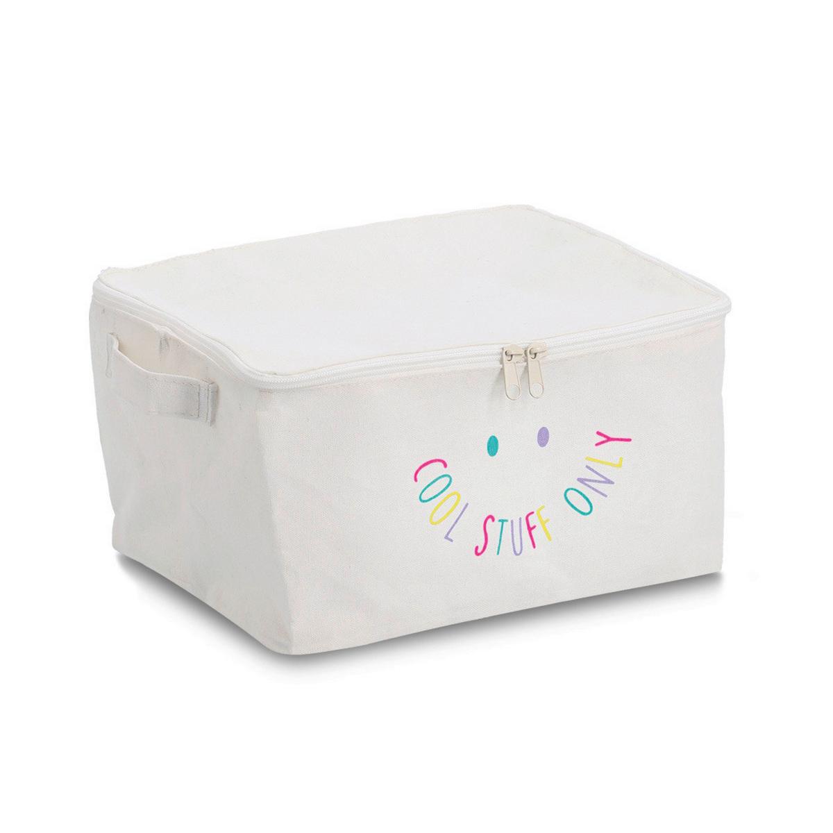 Aubewahrungsboxen 2er Set creme - Creme, Basics, Textil (30/24/15cm) - Zeller Present