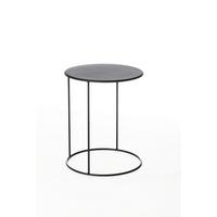 Couchtisch Rund Stahl, Schwarz - Schwarz, LIFESTYLE, Metall (38/50cm) - MID.YOU