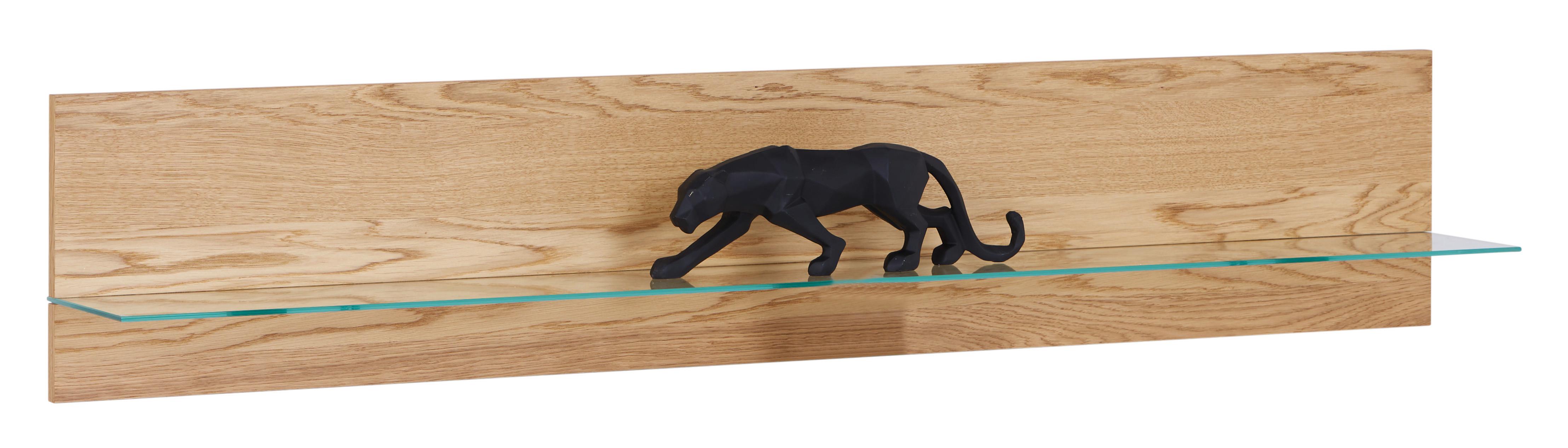 Wandboard Lola Giga S 3970 - Wildeiche, KONVENTIONELL, Glas/Holzwerkstoff (162,5/49/26cm)