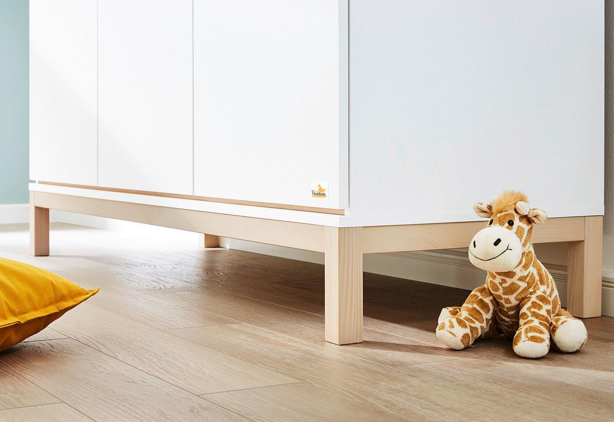 Babyzimmer 100061bg Light - Ahornfarben/Weiß, Design, Holzwerkstoff - Pinolino