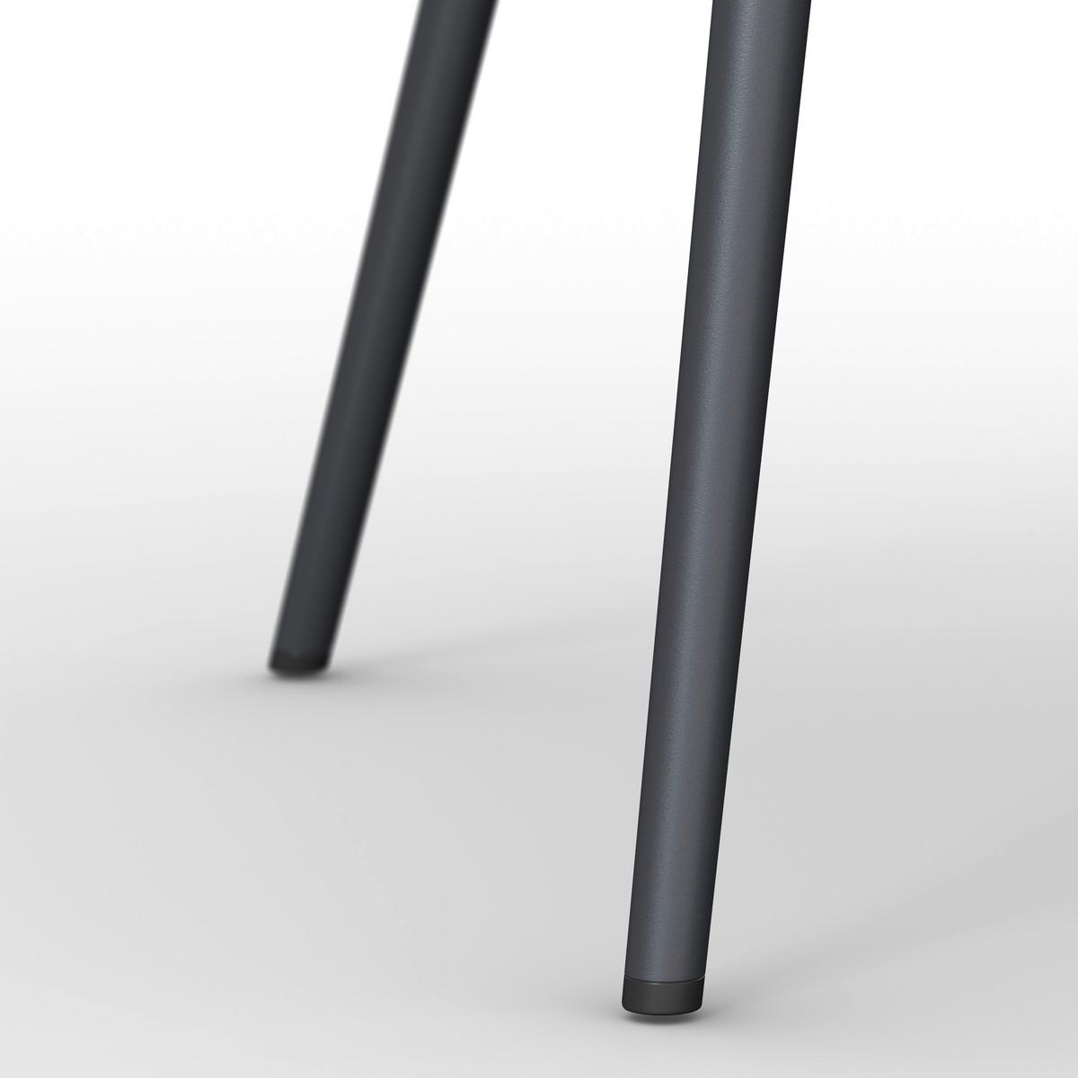 ŽIDLE RIA - černá/hnědá, Moderní, kov/textil (44cm) - Bessagi Home