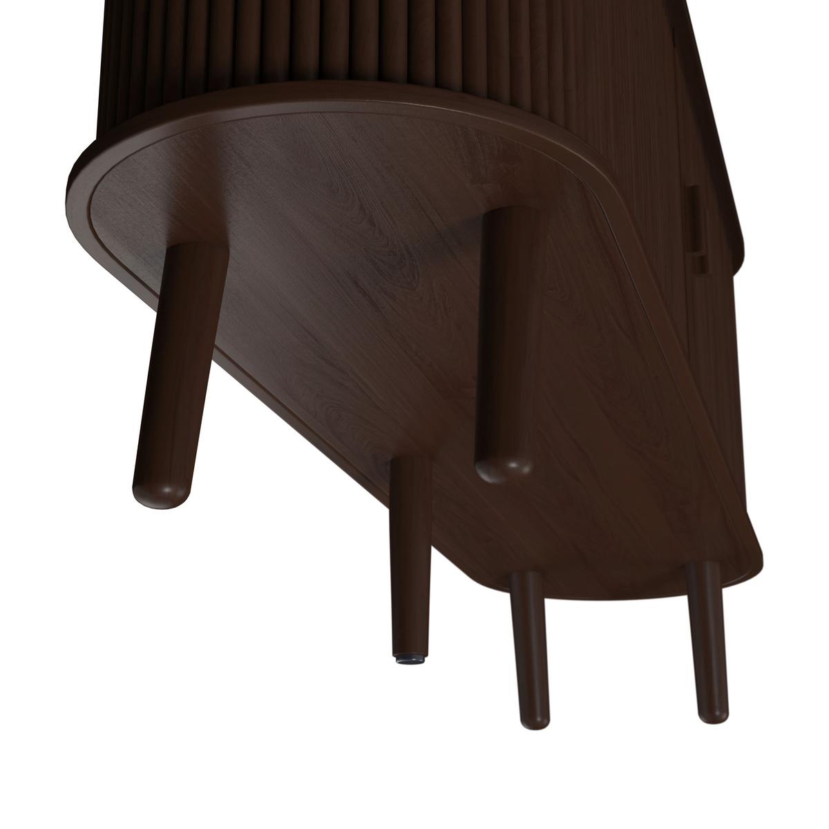 Široká komoda Ennio, dub dyha, š: 160cm - farba vlašského orecha, Modern, drevo/kompozitné drevo (160/80/40cm) - Bessagi Home