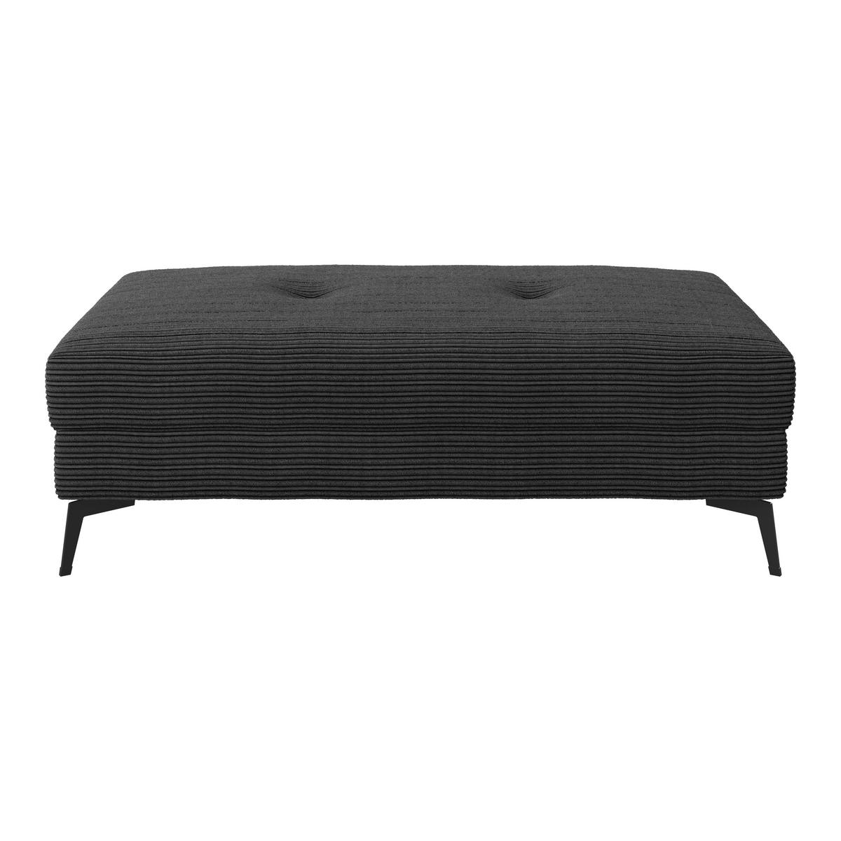 Hocker Zero Schwarz 140x80 cm - Schwarz, Trend, Textil (140/80cm)
