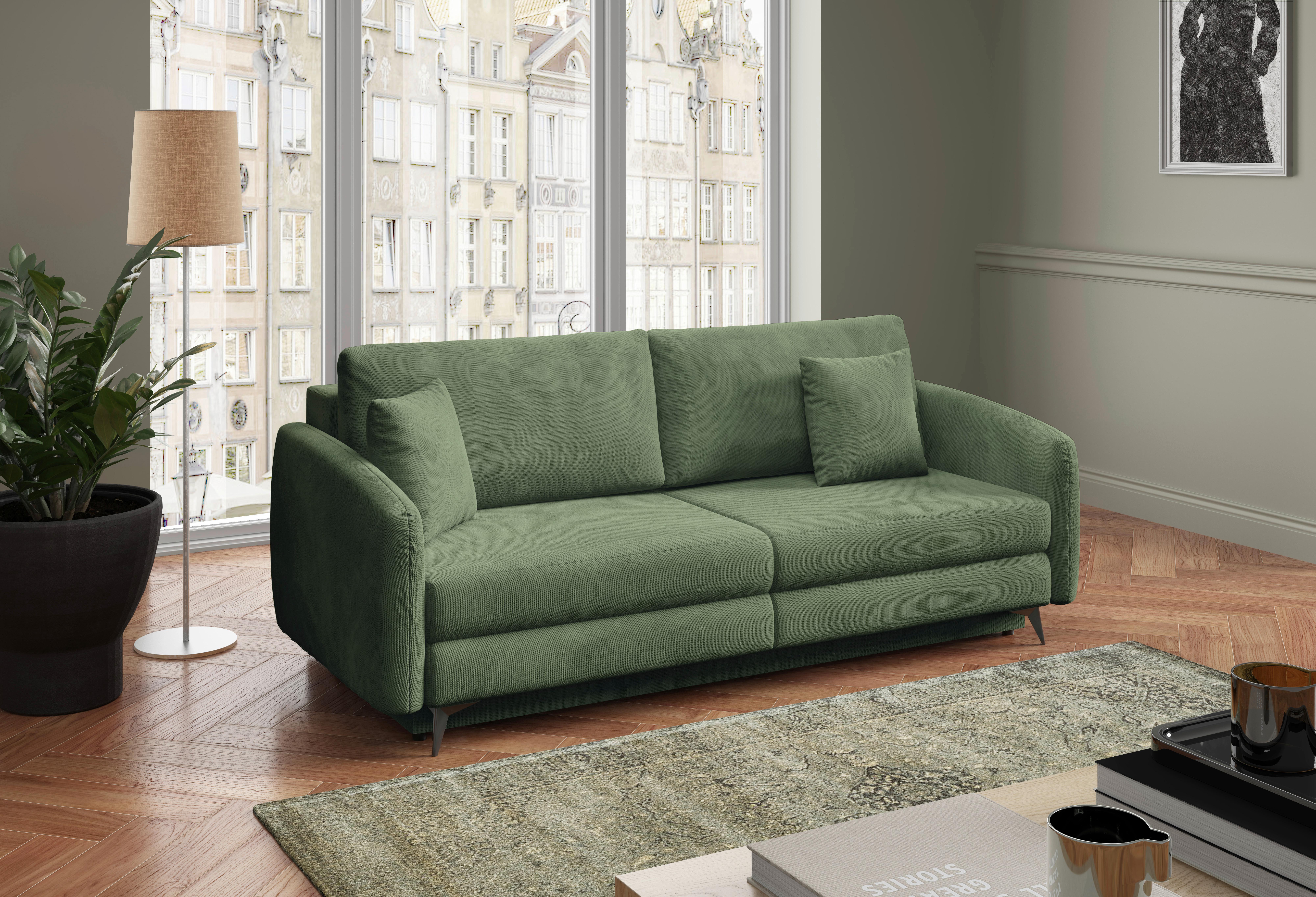 Schlafsofa Ingrid Beige B: 230cm - Beige/Creme, Design, Textil (230/100/103cm) - Livetastic