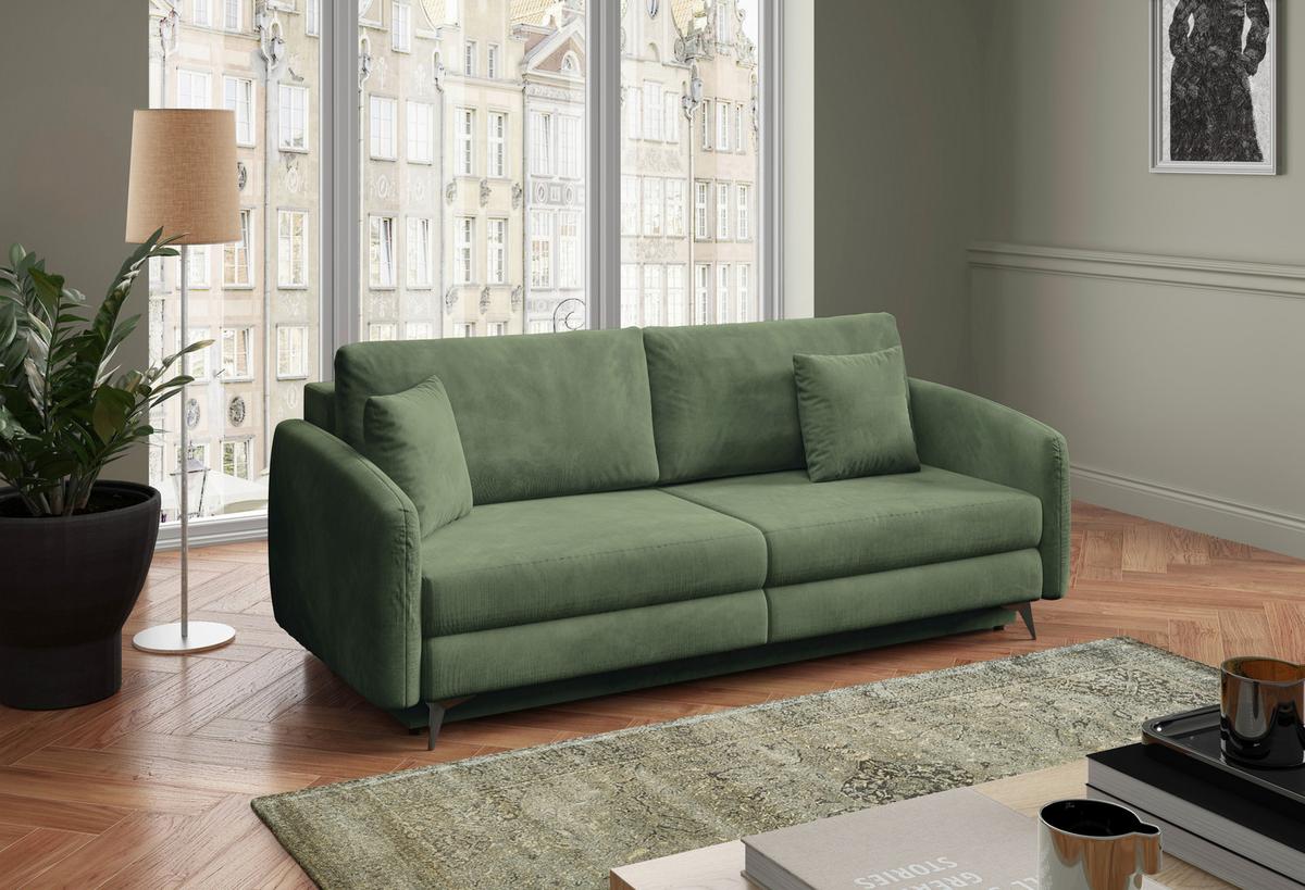 Schlafsofa Ingrid Beige B: 230cm - Beige/Creme, Design, Textil (230/100/103cm) - Livetastic
