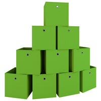 Faltbox Boxas Grün B: 27 Cm - Grün, MODERN, Textil (27/28/27cm) - MID.YOU