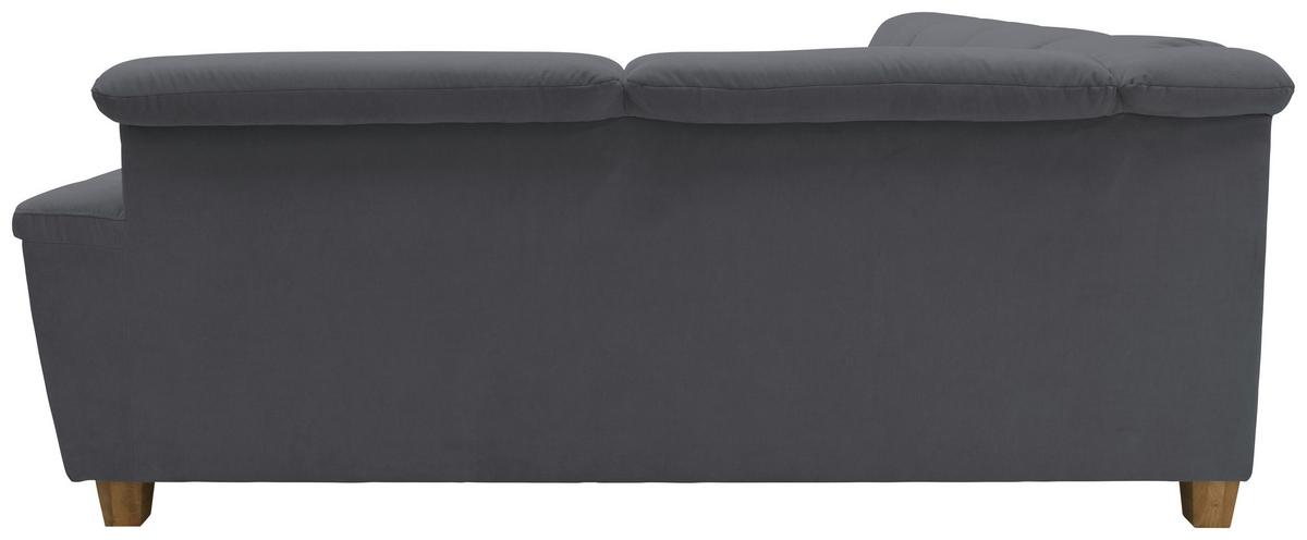 Wohnlandschaft Franzi Mit Schlaffunktion Dunkelgrau - Eichefarben/Dunkelgrau, KONVENTIONELL, Textil (170/352/214cm) - MID.YOU
