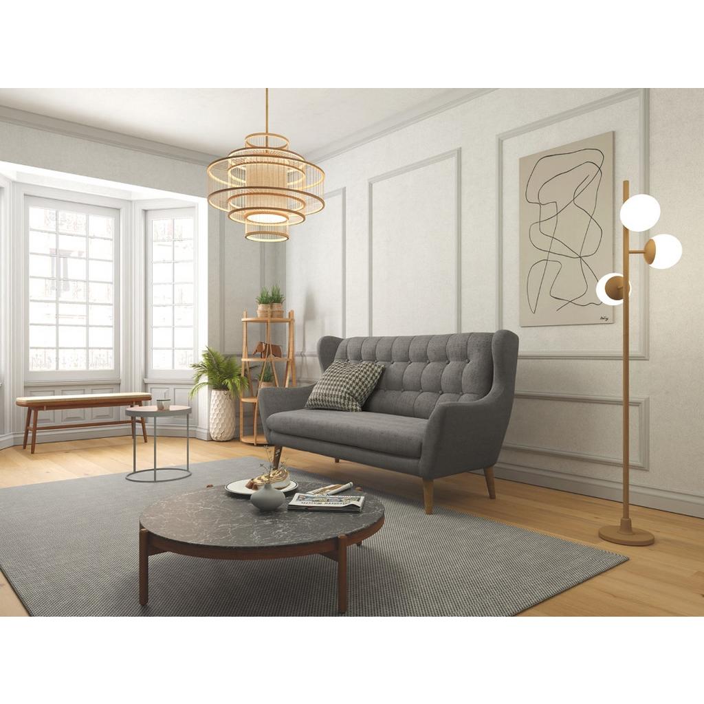 3-Sitzer-Sofa Henry, Dunkelgrau B: 197 cm