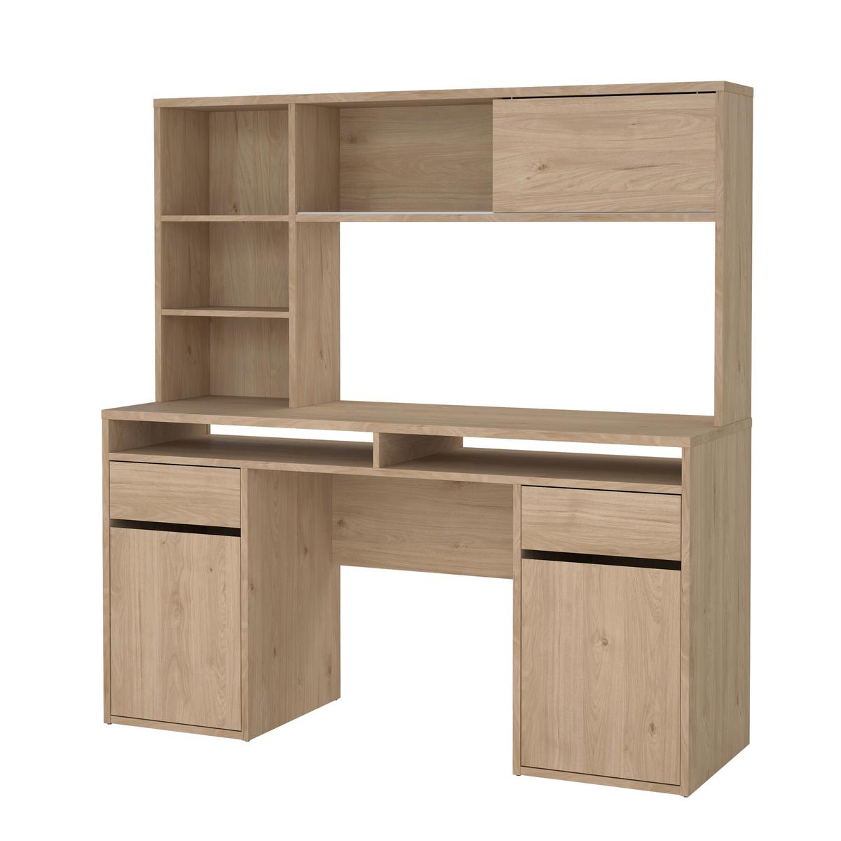 Schreibtisch Function Plus Eichefarben, L: 149 cm - Eichefarben, MODERN, Holzwerkstoff (149/48,2/156,2cm) - MID.YOU