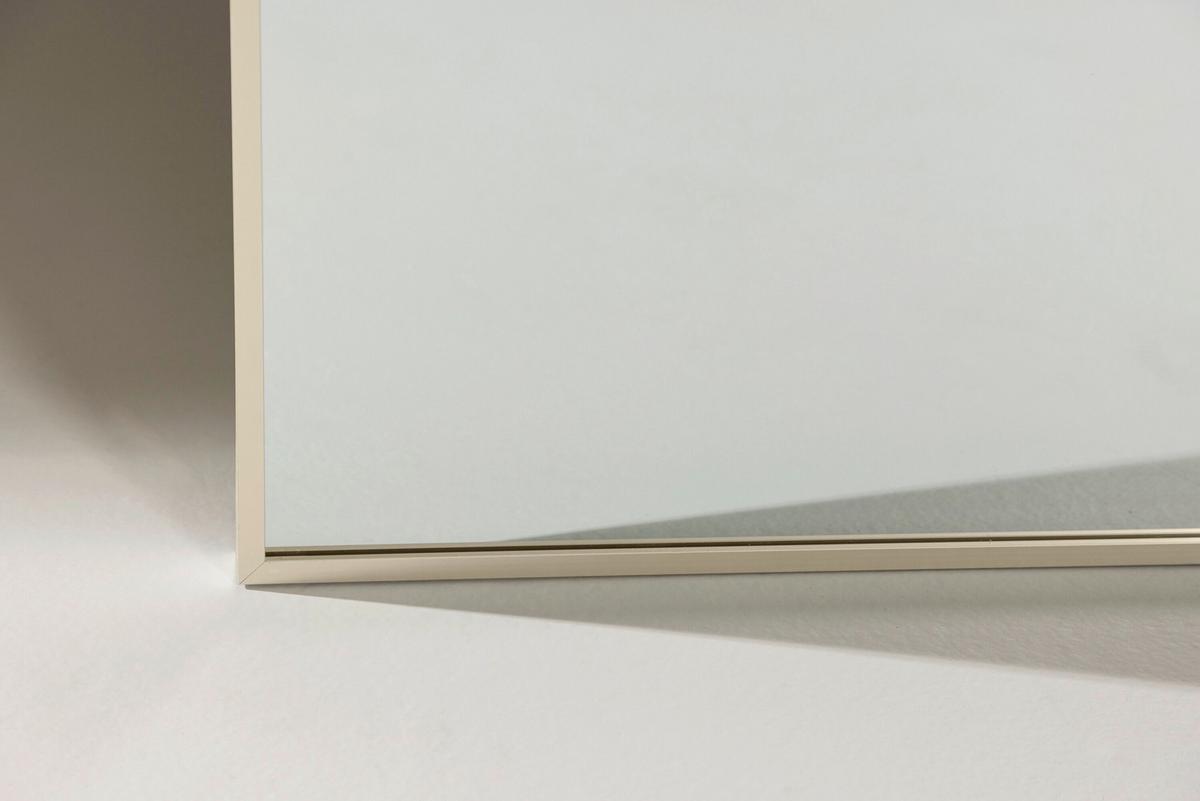 Spiegel Orlando B: 120cm - Beige, MODERN, Glas/Metall (120/190/3cm) - Livetastic