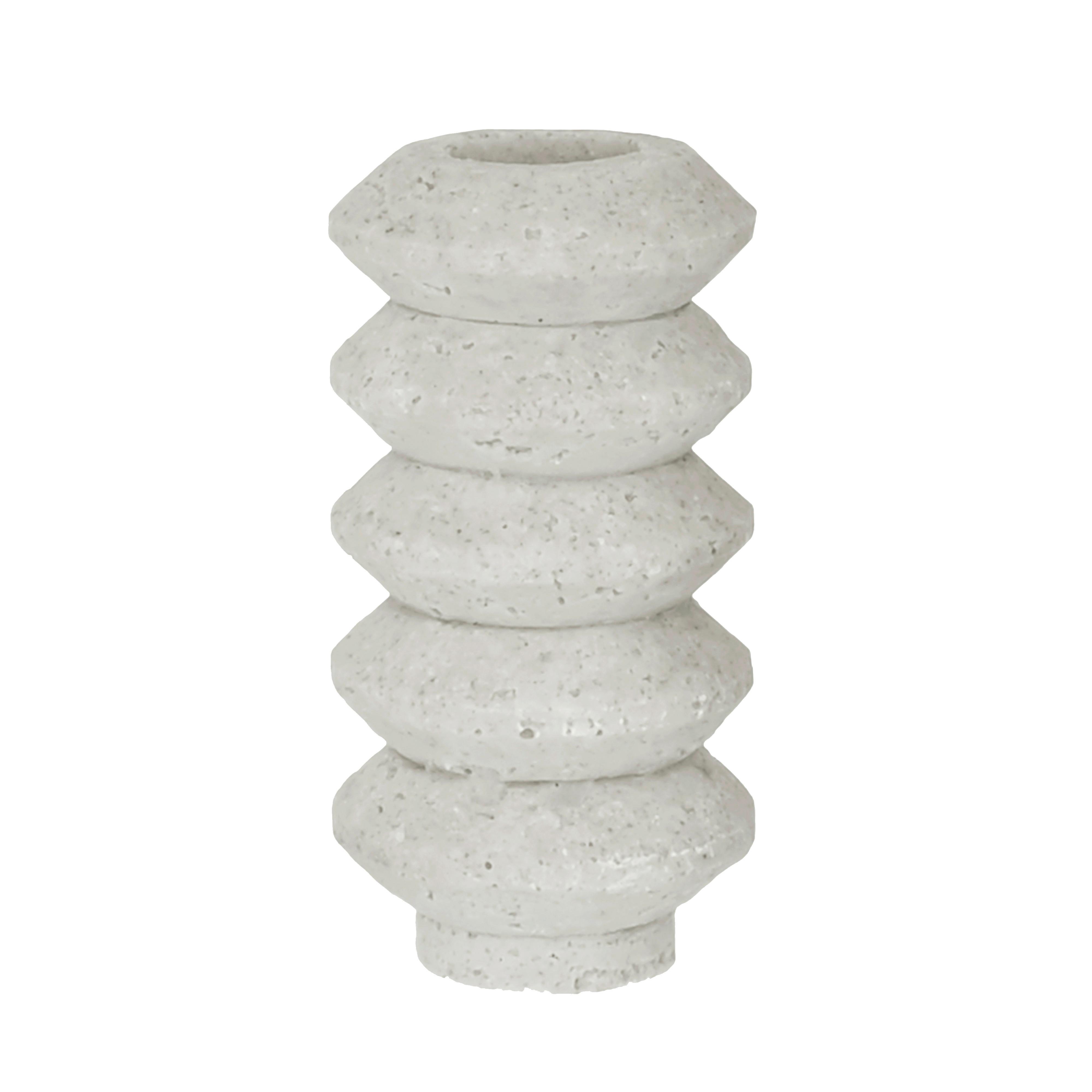 Stojan na sviečku GERRY - L - biela, Basics, plast (5/10,3cm) - Mömax