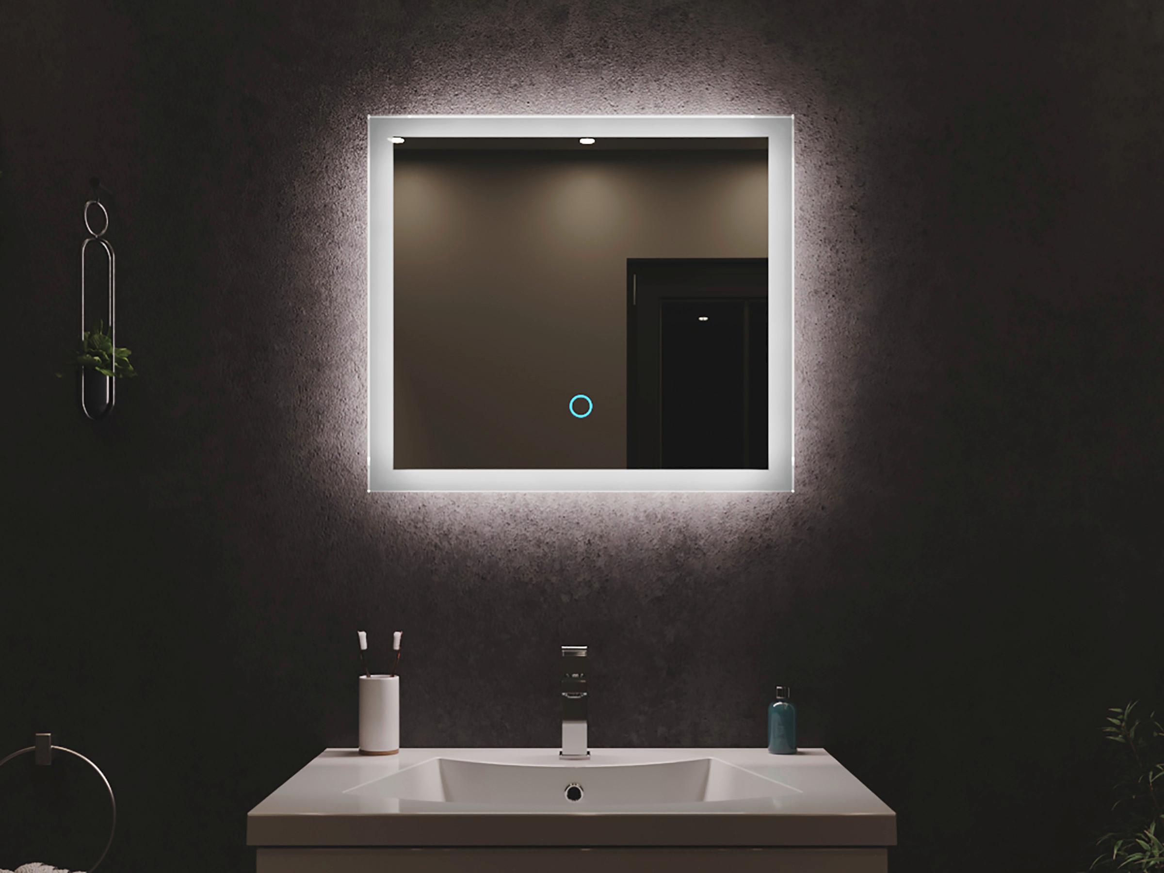 Badezimmerspiegel Led Spiegel Rechteckig B: 60cm