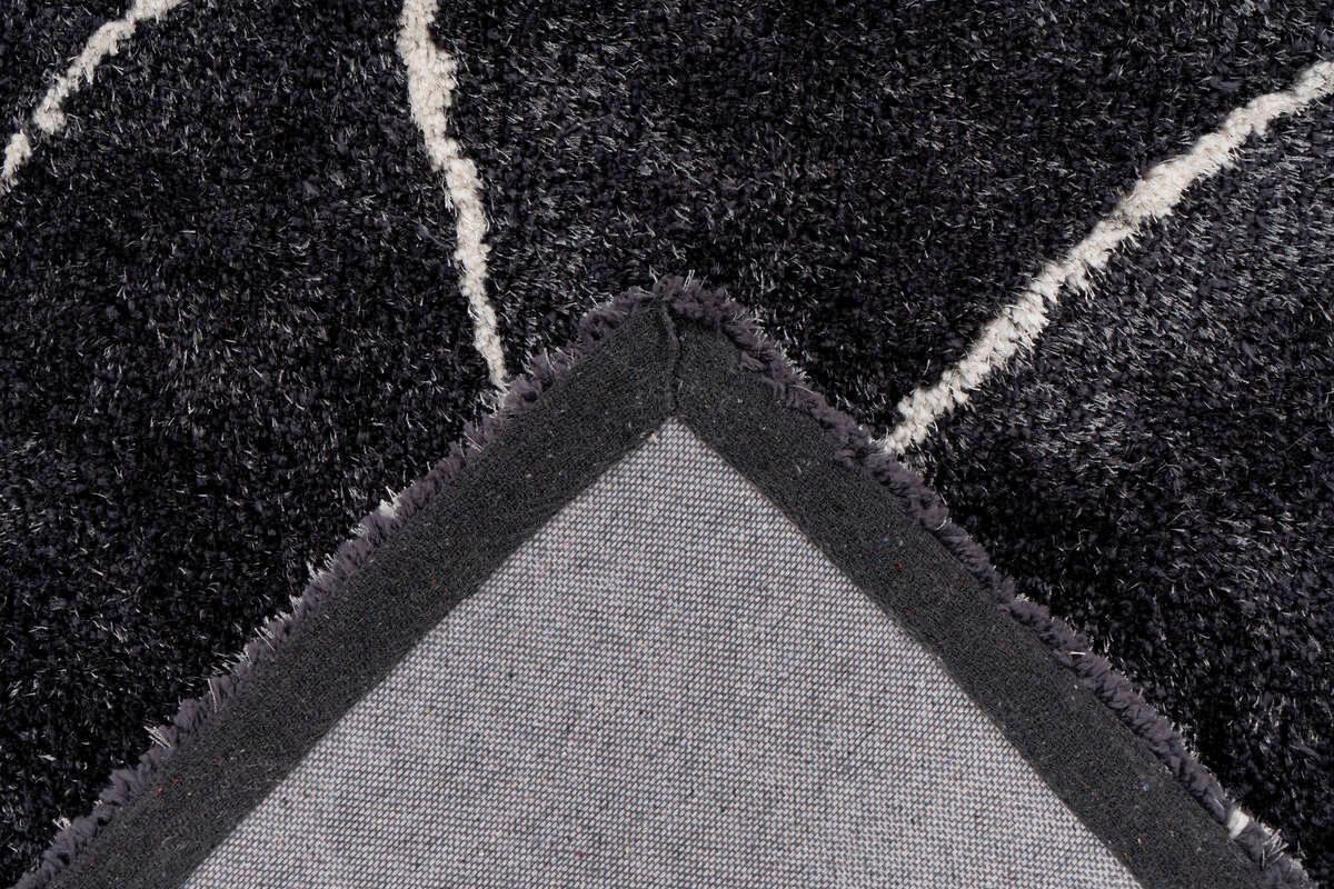 Hochflor Teppich Anthrazit Orlando 160x230 cm - Anthrazit, Design, Textil (160/230cm) - Kayoom