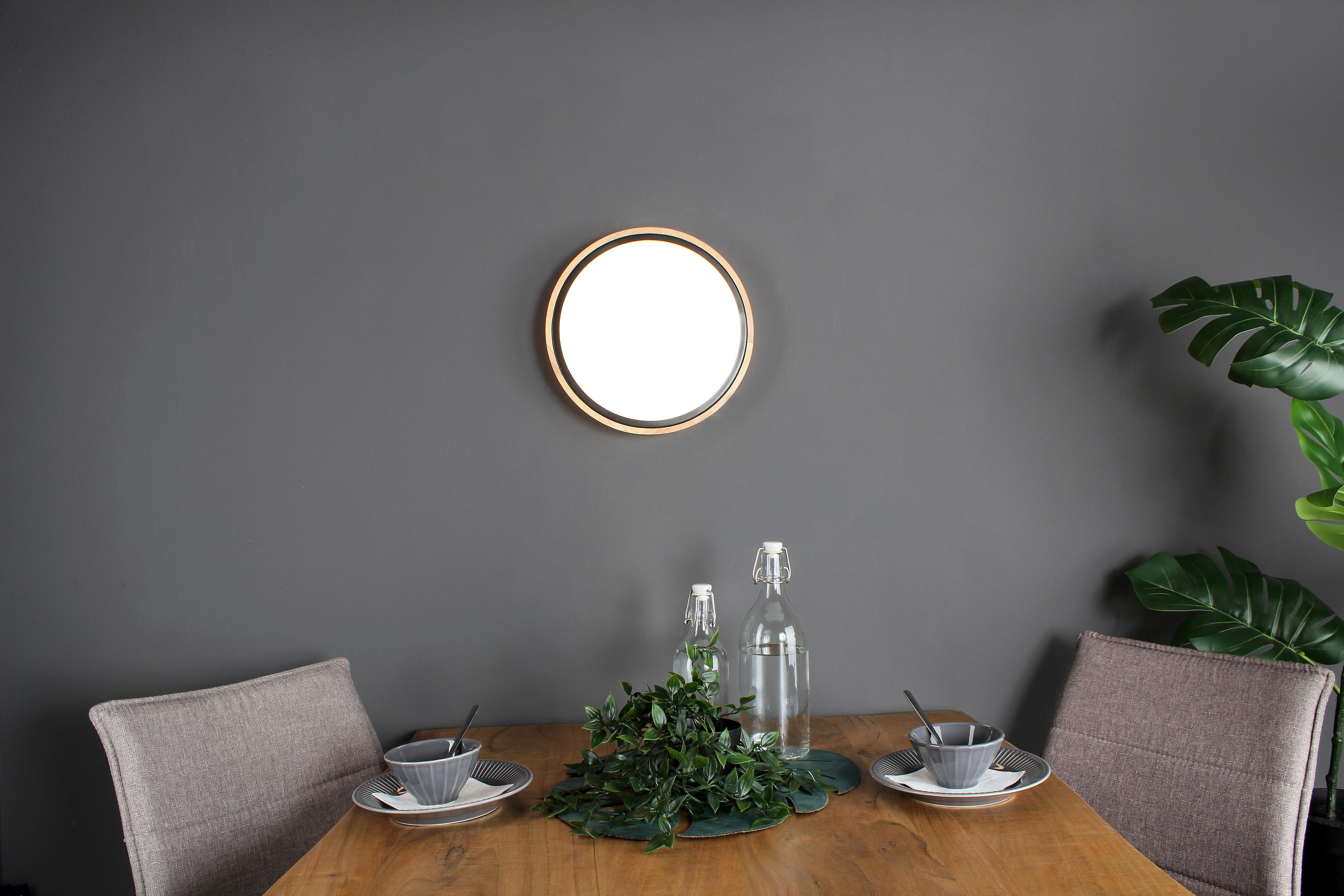 LED-Wandleuchte 9070 S Wo Solstar - Buchefarben/Schwarz, Natur, Holz/Kunststoff (30,7/9cm)