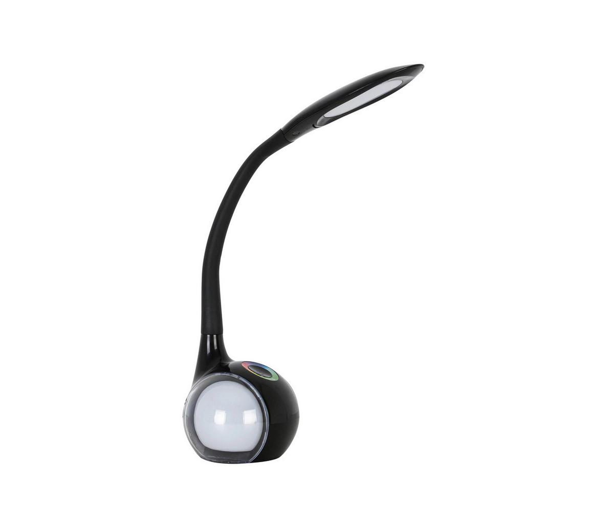LED LAMPA NA PÍSACÍ STÔL NIHAT1 - priehľadné/čierna, Modern, kov/plast (max 30/13,5/max 53cm) - Mömax
