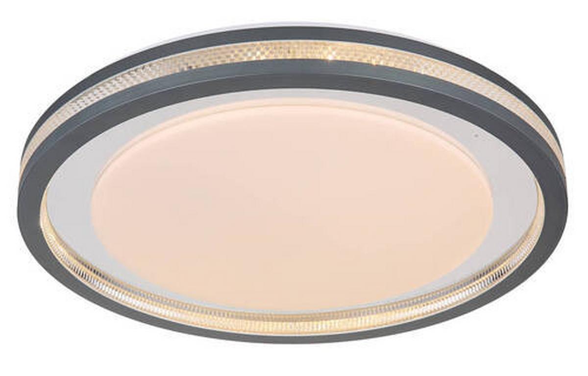 Led Mennyezeti Lámpa 48373-30 - opál/áttetsző, Konventionell, műanyag/fém (47,8/6,7cm) - Globo