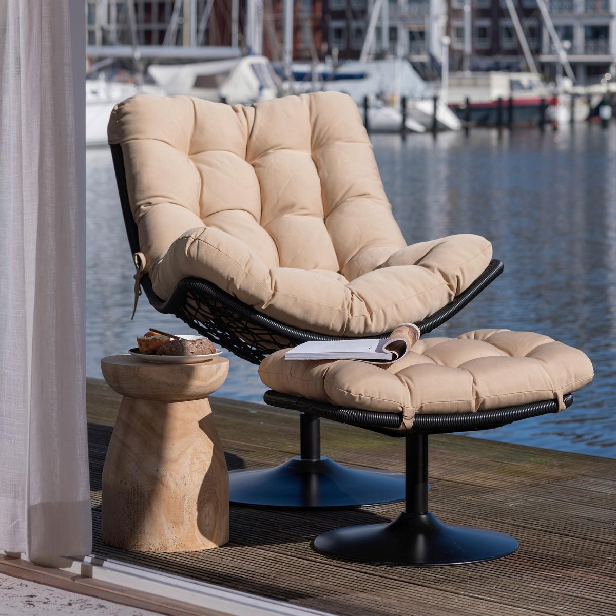 Beistelltisch Bink Naturfarben B: 28 cm - Naturfarben, Design, Holz (28/28/40cm) - Livetastic