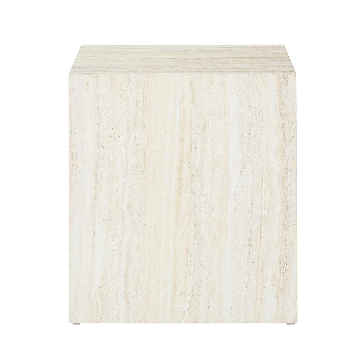 Beistelltisch Beige B: 45 Cm - Beige, Design, Holzwerkstoff (45/45/50cm) - Livetastic