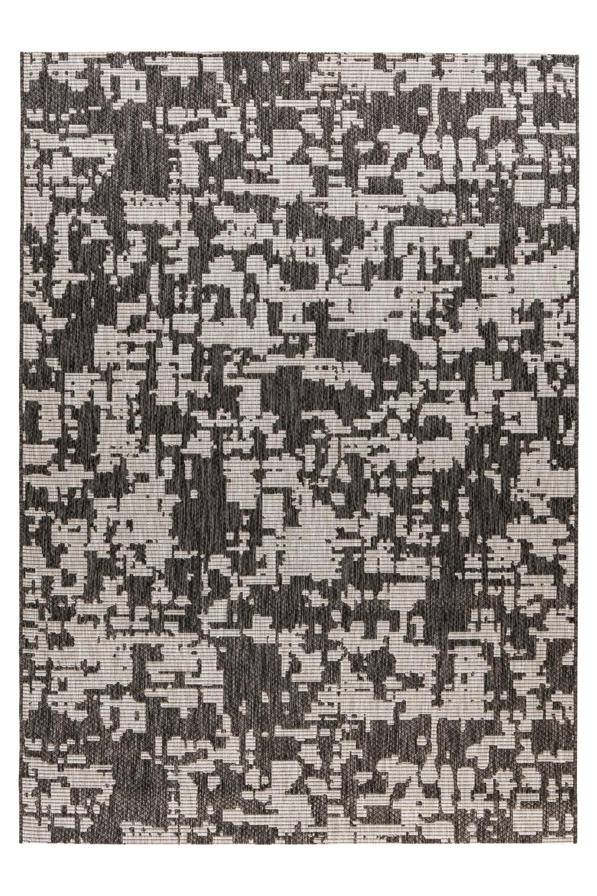 Flachwebteppich My Tallinn 542 - Grau, Design, Textil (80/150cm) - Obsession